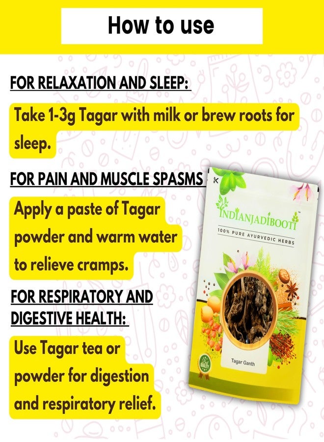 IndianJadiBooti Tagar Ganth - Pure & Natural (Valeriana wallichii Root) | 100 Grams Pack - Image 5